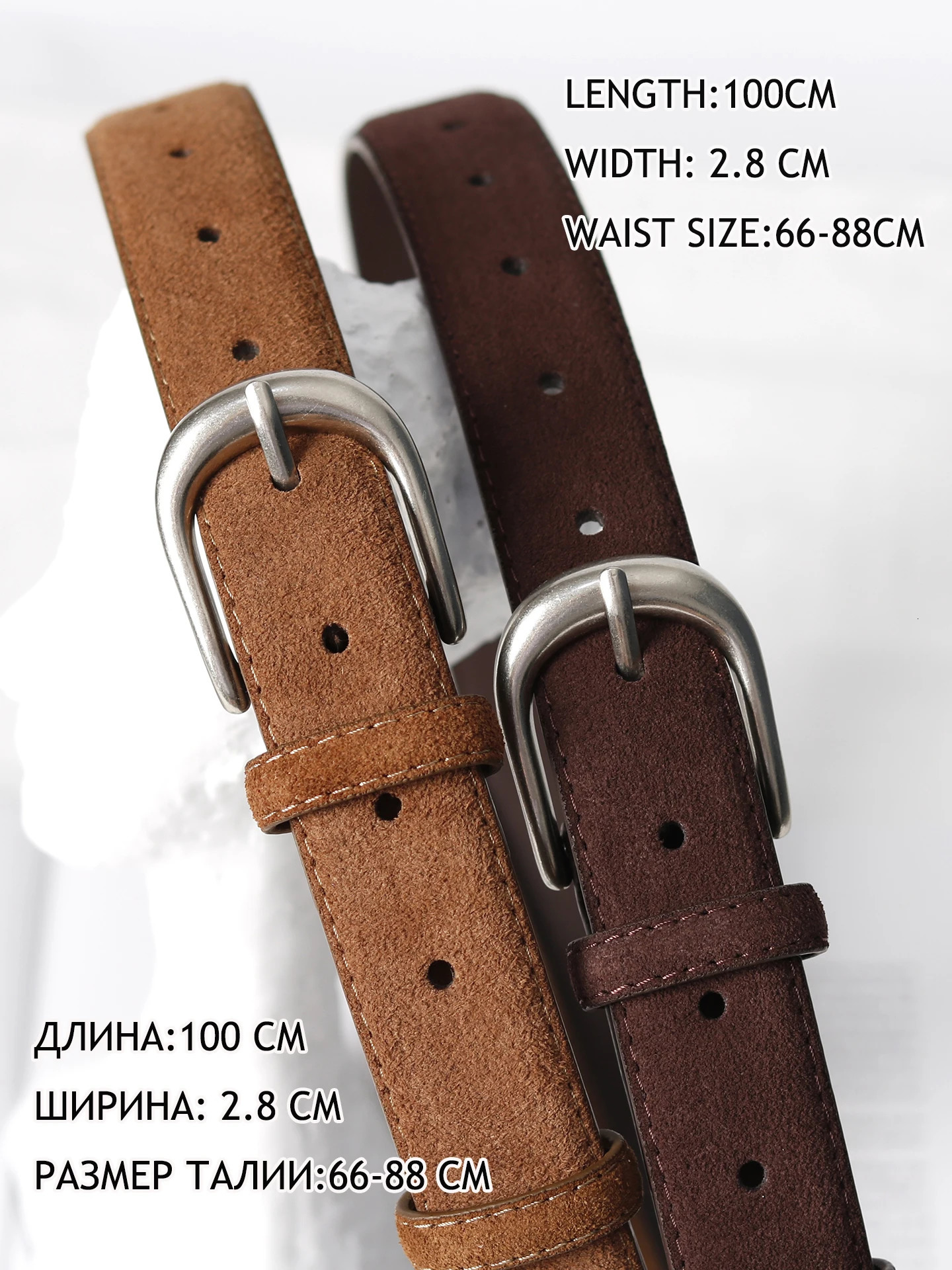 Casual Genuine Leather Belt Suede Cowhide Belts for Women Wide Elegant Dress Jeans Waistband Silver Buckle Girdle 251110