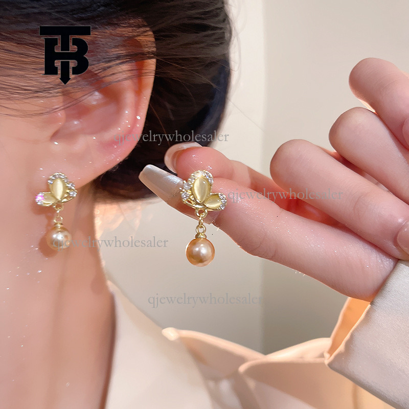 TB BHULAMTE Designer Fashion Phantom Butterfly Earrings Trendy Luxury 925 Sterling Silver High-end Ear Accessories Exaggerated Women's Jewelry El