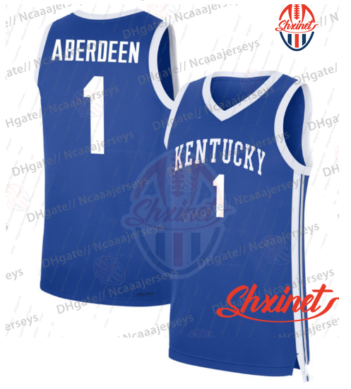 Kentucky Basketball Jersey Otega Oweh 1 Aberdeen Lamont Butler Jaxson Robinson Koby Brea Andrew Carr Rob Dillingham Herro Maxey Towns Davis Booker