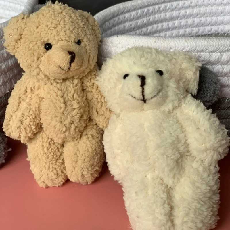 5 pieces of mini rabbit keychain soft cute plush rabbit connector mini bear toy for doll decoration school student backpack filling pendant W250411