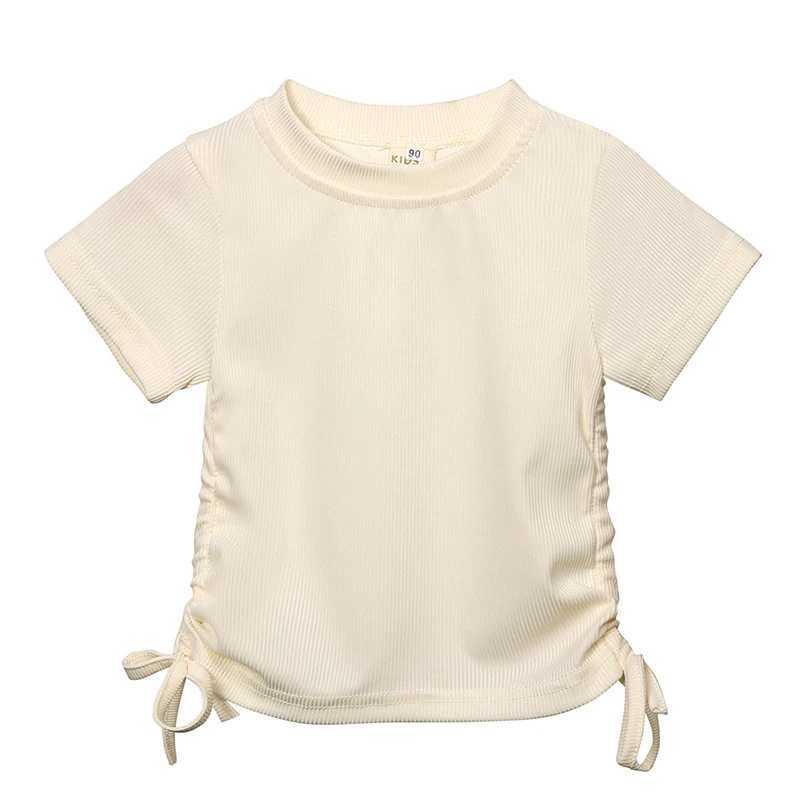 2 Summer Childrens Girls Solid Color Ribbon Dresses Childrens Soft T-shirt Top+Elastic Waist Bell Bottom Sparkling Leg Pants SetXJ250410