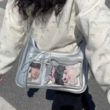 HOT Y2k Harajuku Shoulder Bag Large Capacity Multi Pocket Bag Female Transparent Ita Bag Japanese Designer School Crossbody BagT251110