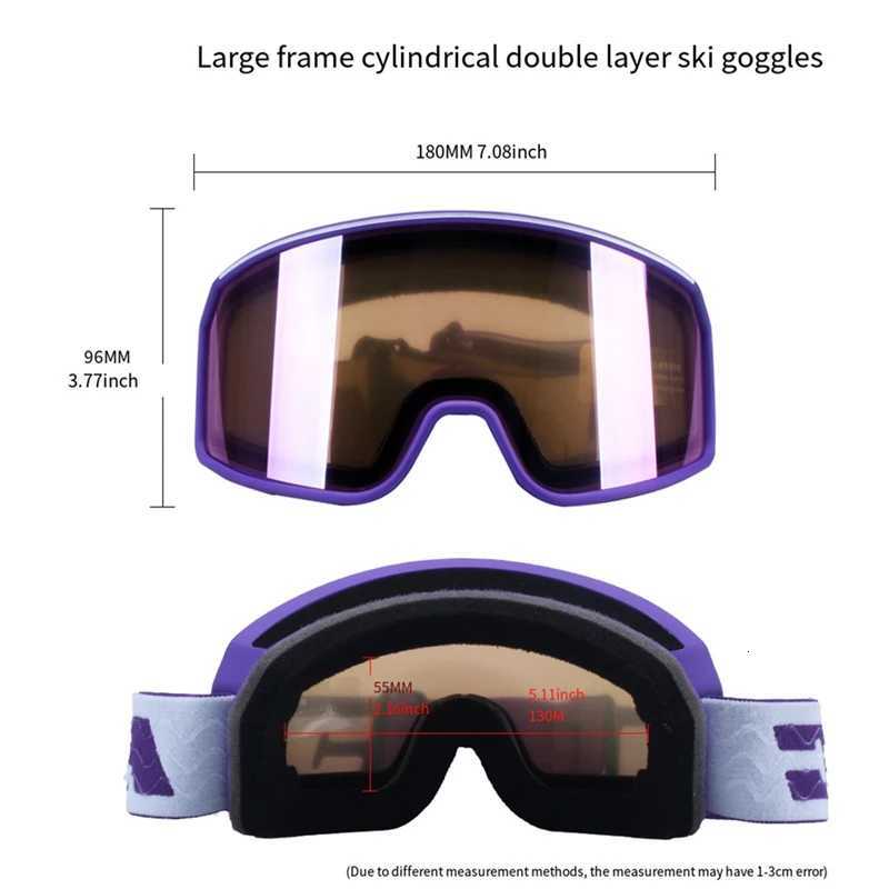 HJC NEW Double Layers Anti-Fog Ski Goggles Snow Snowboard Glasses Snowmobile Eyewear Outdoor Sport Ski Googles gafas para nieve K251110