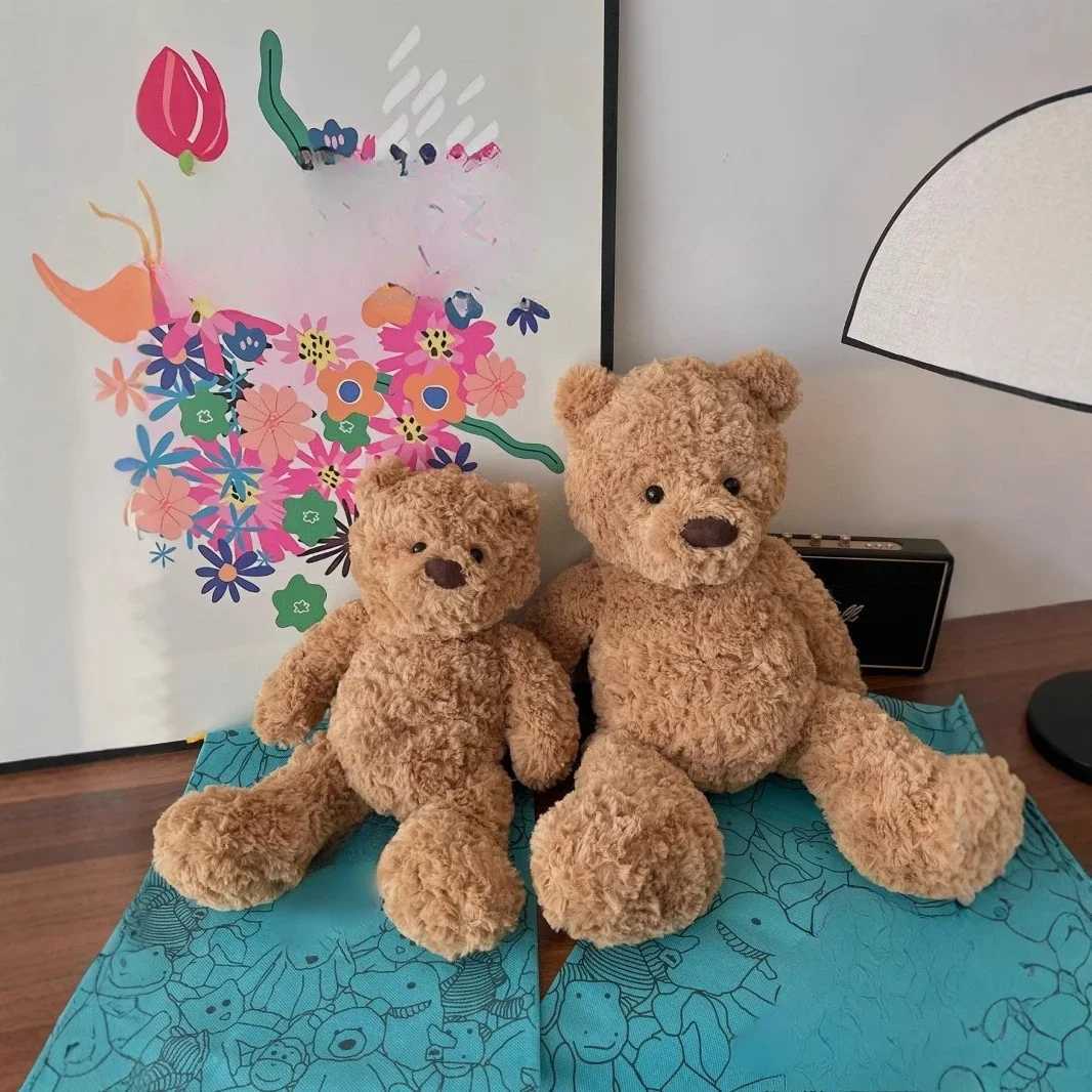 Label Jelly Cat Stupid Bear Classic Cute Teddy Bear Plush Toy Soft Doll Birthday Gift Stuffed Toy W250411