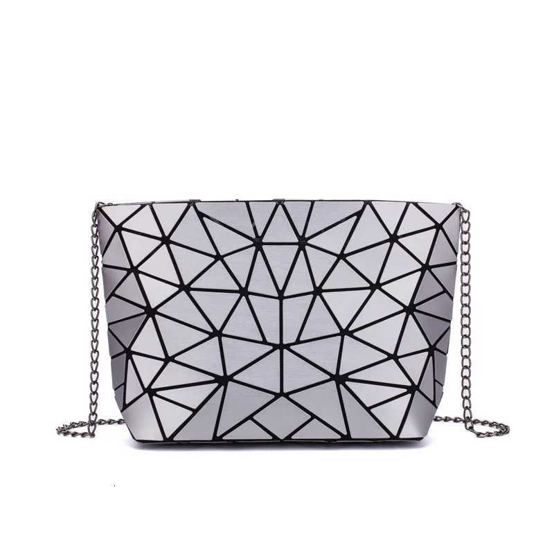 Ladies geometric diamond crossbody bag matte single-shoulder bags large-capacity chain foldable small handbagT251110