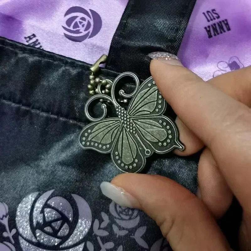 Purple Drawstring Handbags For Women Japan Shoulder Bag Large Capacity Embroidery Fashion Casual Shopper Tote 251110