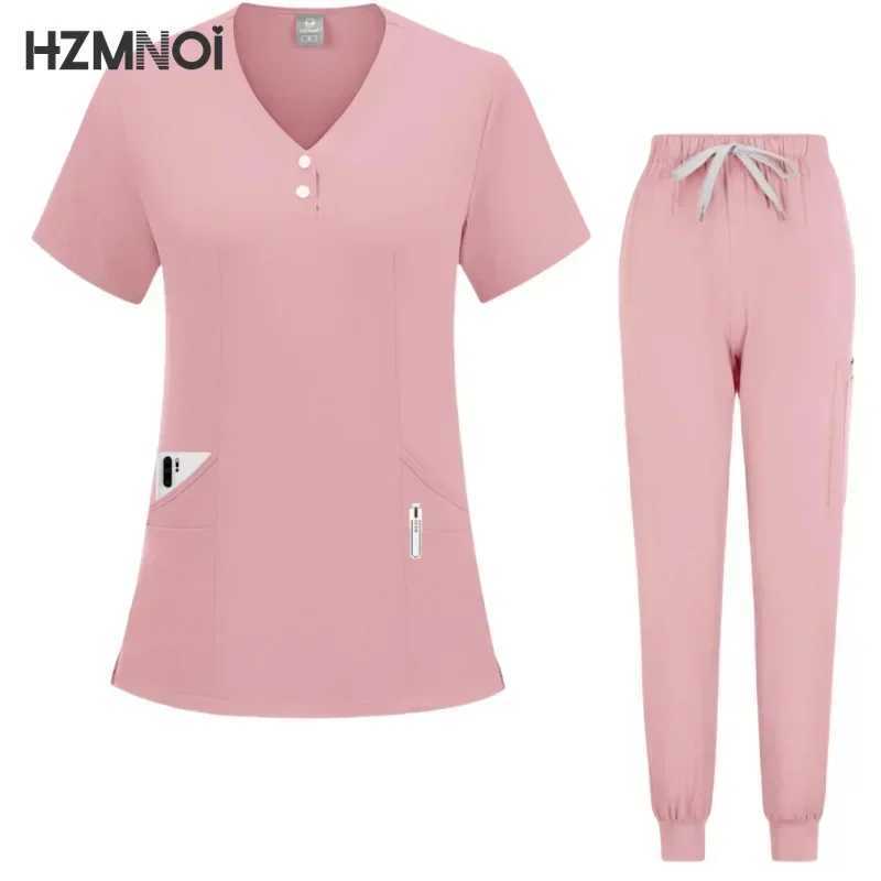 Hospital Scrubs Sets Nurse Accessories Medical Clothing for Women Work Uniforms Dental Clinic Beauty Sn Spa Workwear Overalls X2504101