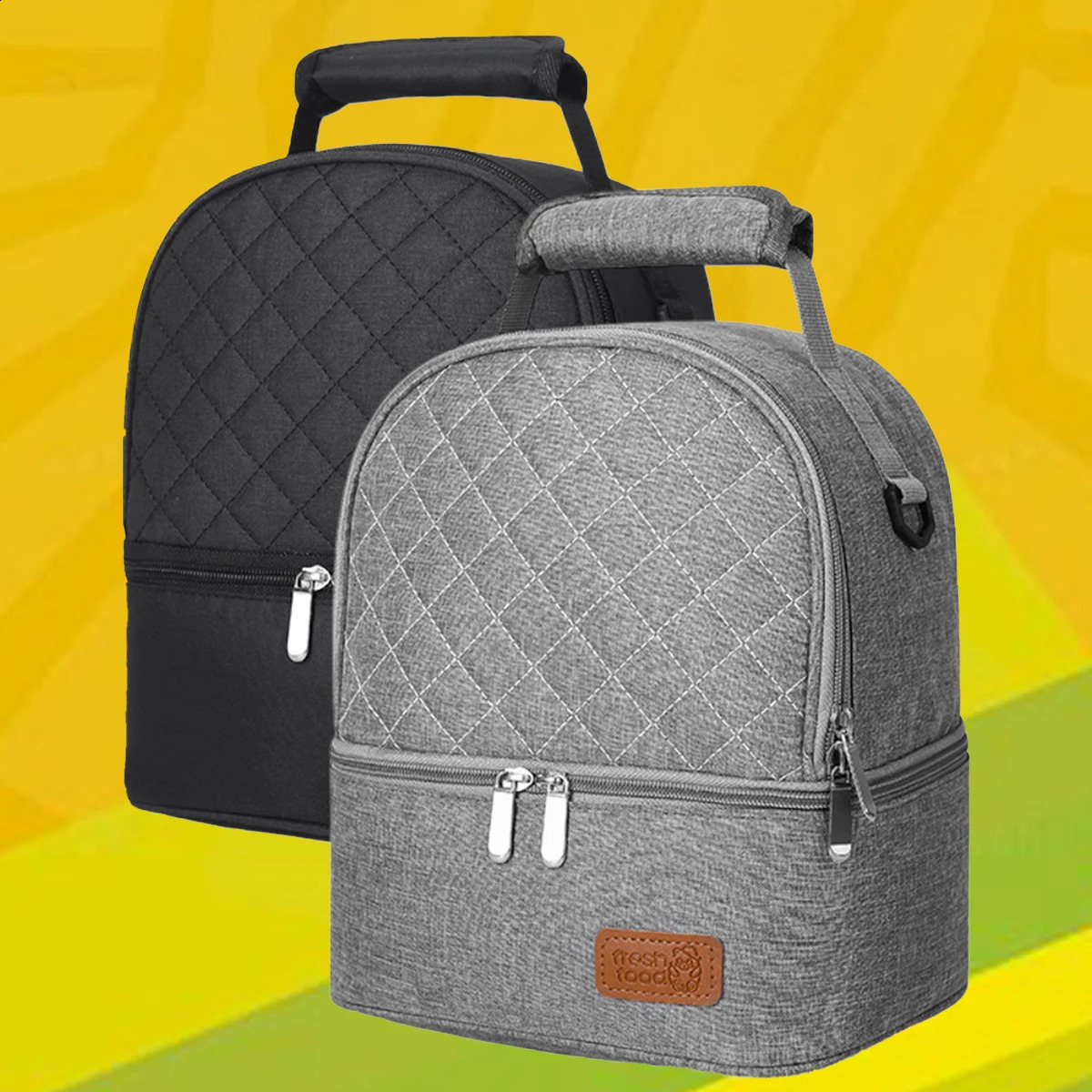 Portable backpack lunch bag waterproof insulation bag storage bag camping picnic work school fashion work bag 250410