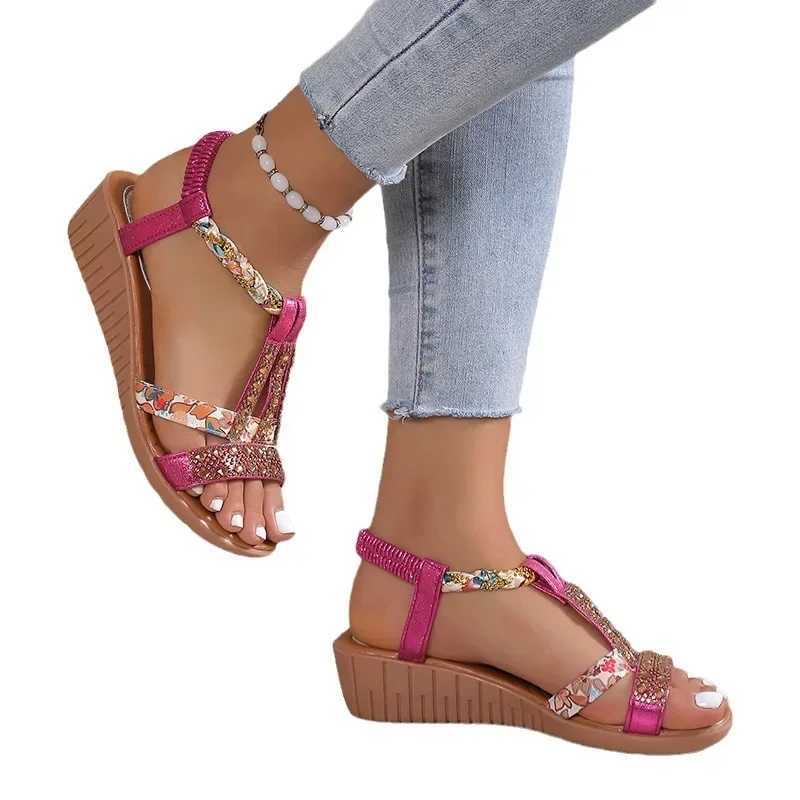 Womens Summer Wedge Bohemian Rhine River Casual Platform Sandals Womens Peeping Toes Outdoor Beach Shoes 34-43XJ250410