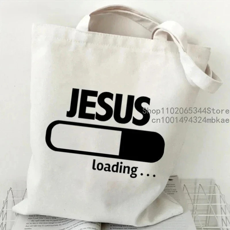 Faith Printed Heart Graphic Canvas Shoulder Tote Bag Casual Fashion Shopping Cases Storage Handbag Christian Gifts 251110
