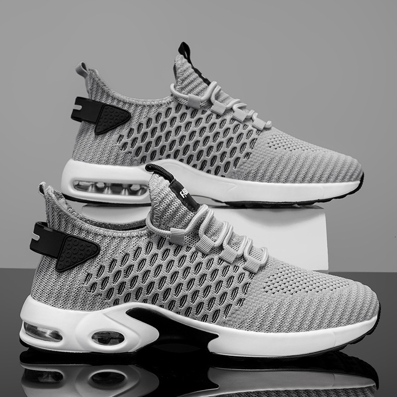 Free Shipping 2025 New Air Cushion Running Shoes Designer Sneakers Plus Size Breathable Mesh Casual Sport Shoes for Men