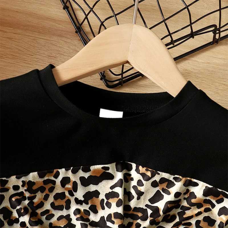 Two piece set for summer girls new fashion trend daily casual sweet lively cute comfortable lightweight breathable leopardXJ250410