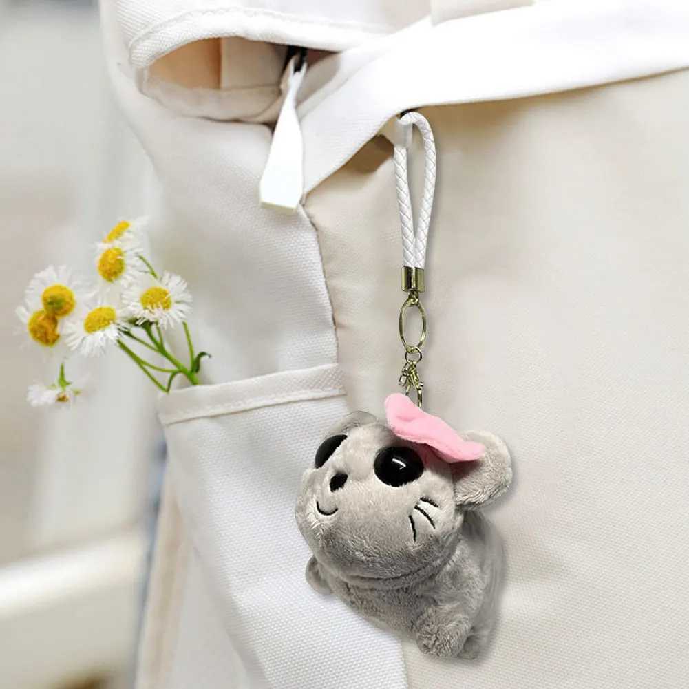 Sad hamster meme sound music plush toy cute hamster plush keychain shape soft toy stuffed animal doll keyring keychain W250411