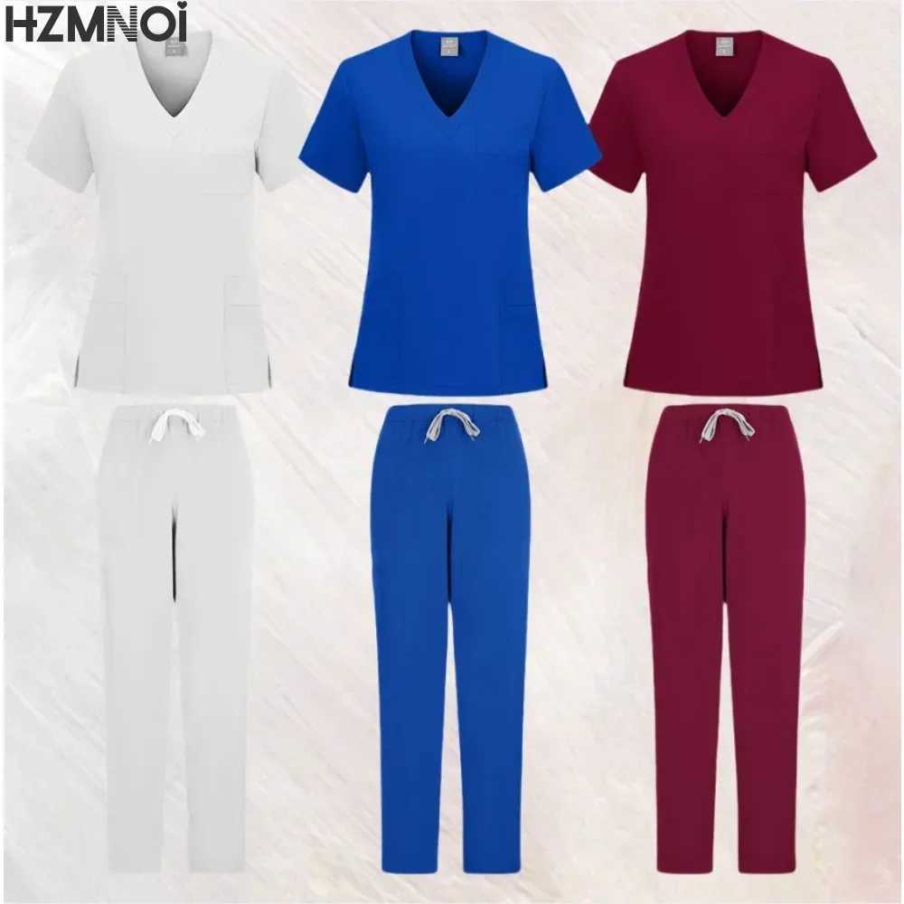 Fashionable Scrub Designs Women Jogger Clinic Nurse Uniforms Medical Dentistry Nursing Scrubs Uniforms Sets Hospital Uniforms X250410