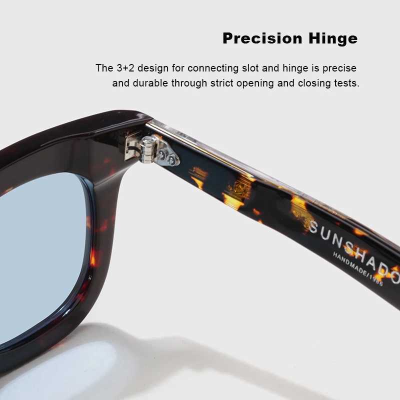 Luxury Brand Original Sunglasses Round Handmade Acetate Top Quality SUN GLASSES for Men Women Fashion Outdoor Protective Eyewear Z250411