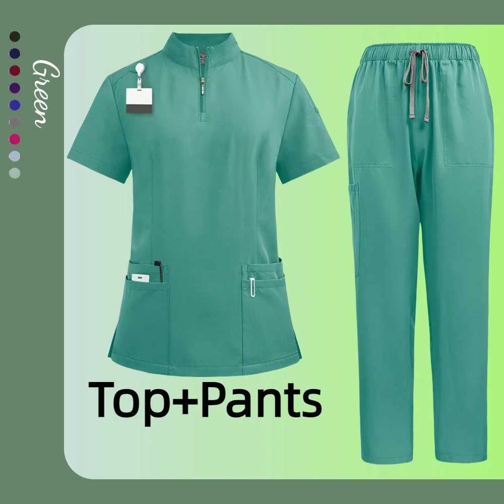 Nurse Uniform Female Hospital Doctor Male Medical Sports Shirt Nursing Pants Neutral Workshop Uniform Beauty Spa Work Clothes New X250410