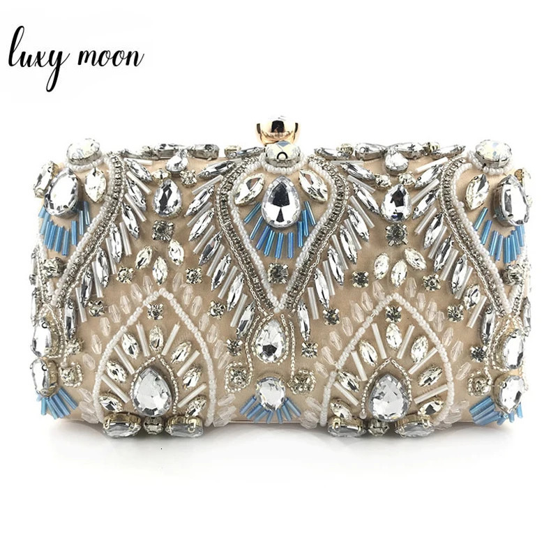 Diamond Rhinestone Clutch Bags Exquisite Female clutches Pearls Beaded Chain Handbags Wedding Purse Shouler Bag ZD1234 251106
