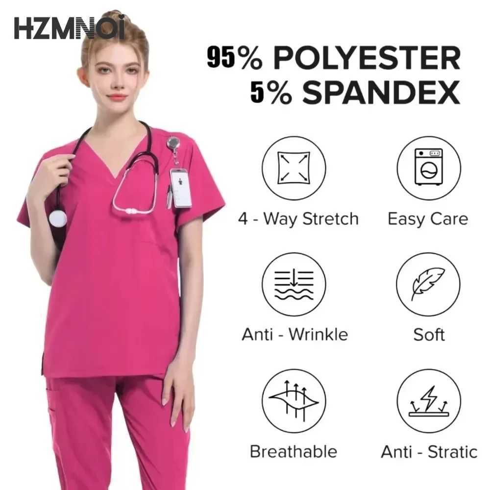 Uniformes Medicos Pet Dentist Nurse Work Clothes Women Medical Care Nurse Uniform Scrubs Medical Uniforms Woman Medical Scrubs X250410