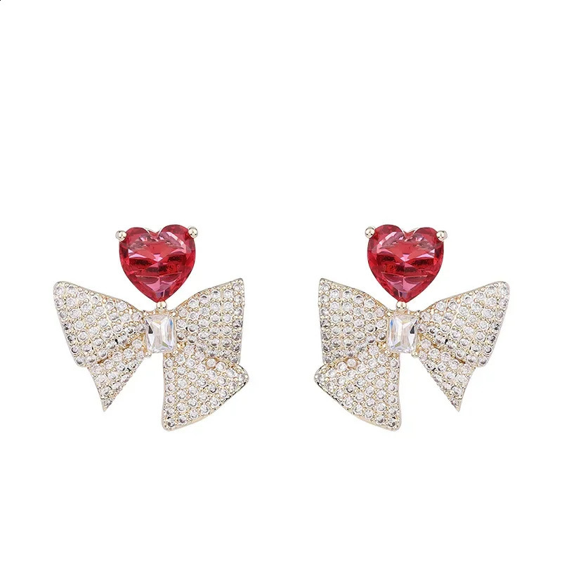 Niche Sensibility Elegant Sweet Simple Earrings S925 Silver Needle Bow Earrings Fashion Jewelry 250409