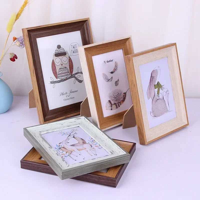 American Simplicity Picture A3 A4 Family Photo Frame Wall Decorative Ornaments for Living Room Bedroom Acrylic Home Decor L251110 H260306