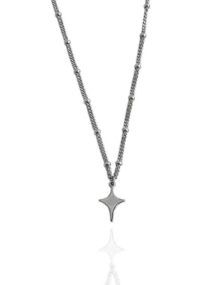 Simple Trendy Star Hollow Choker Necklace Pendant Neck Jewelry Accessories Women Mens Fashion Party Chain NecklaceC250411