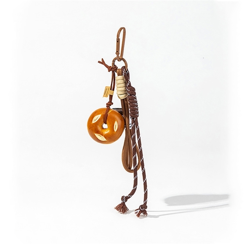 Braided Rope Bag Pendant High-grade Keychain Pendant Cute Alkaline Water Bread Ins Bag Pendant 251110