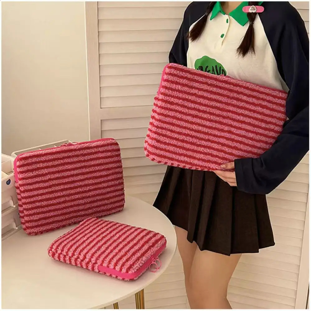 Soft Plush Liner Bag Tablet Laptop Sleeve For 13.3 14 15 Microsoft 15.6 Inch Notebook Cover 250407