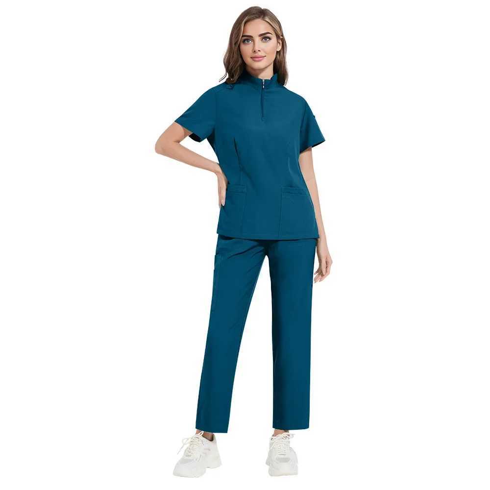 Mens medical uniform hospital washer set nurse accessories unisex surgical suit washer top underwear dental clinic spa workwear X250410