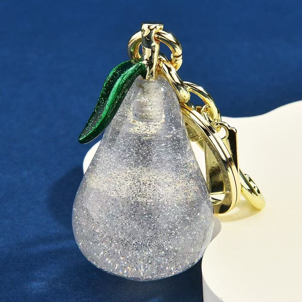 Fashionable Pear Cherry Charm Keychain Decorative cessory for Womens Handbags Bkpks L2509284F00