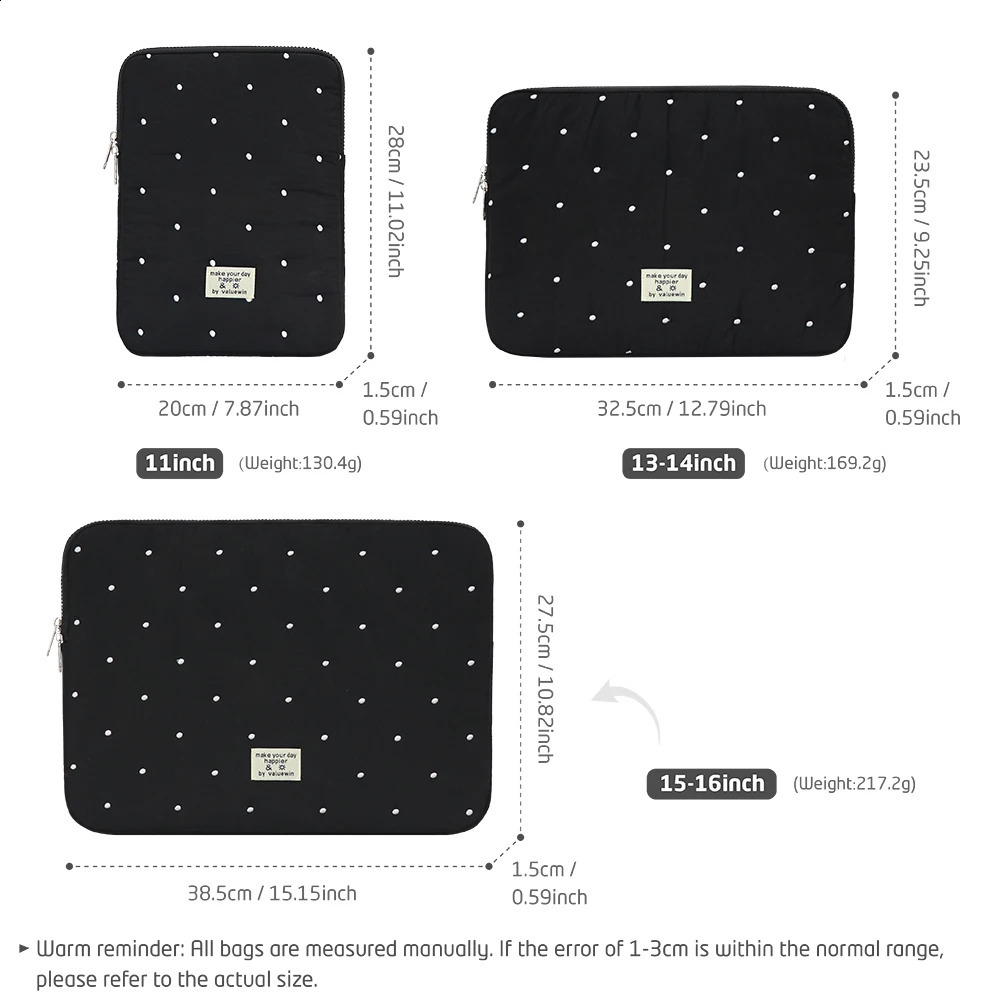 Laptop bag for air 13 case 13-14 Inch puffy notebook pouch 15-16Inch Cute laptop sleeve 9-11 Inch Tablet Sleeve girl bag 250407