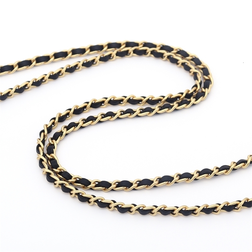 Leather Shoulder Strap Metal Chain for Small CF Card Bag Crossbody Bag Accessories Replacement Wallet Interior 251110