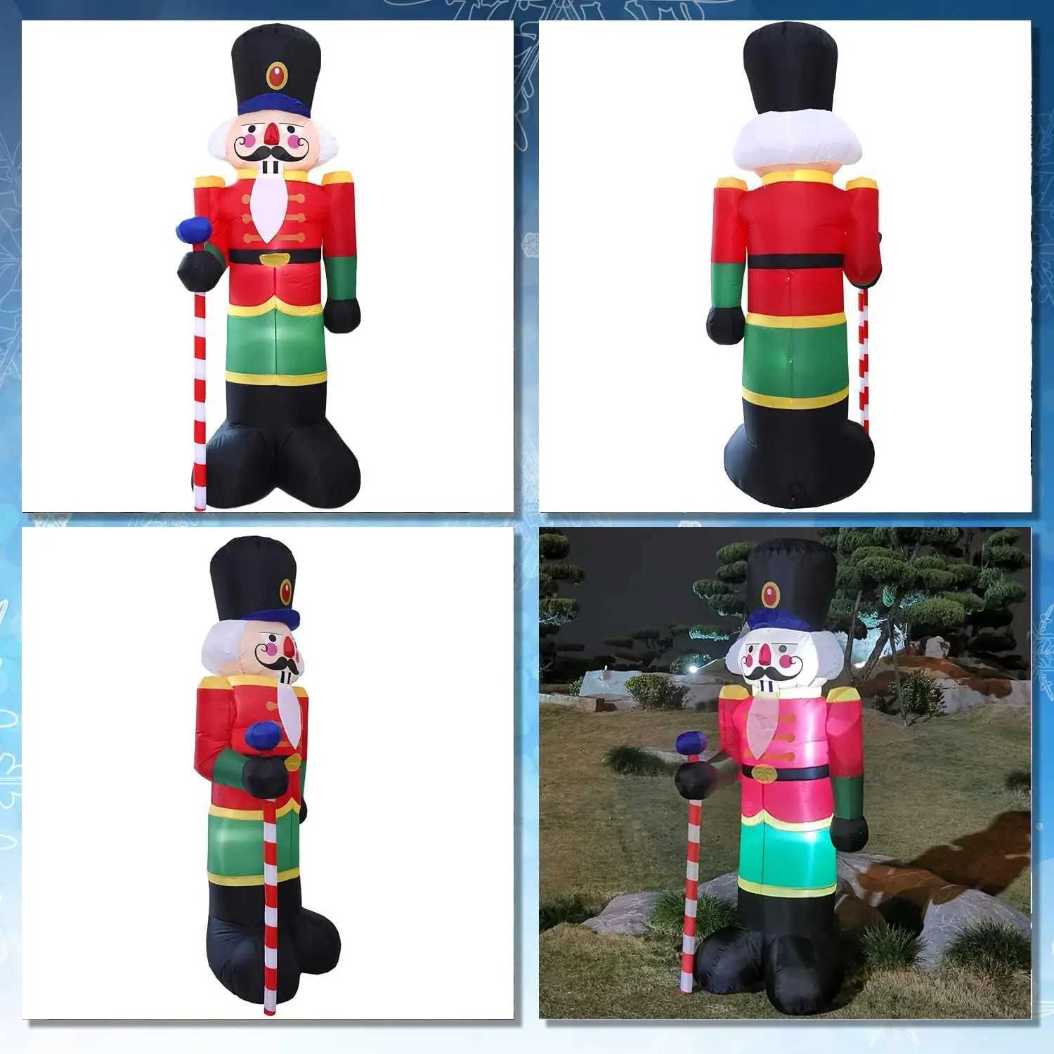 Christmas 210cm Nutcracker Soldier inflatables Blow Up Christmas Decoration 2025 Home Yard Garden Outdoor Party Xmas Decor Y251111