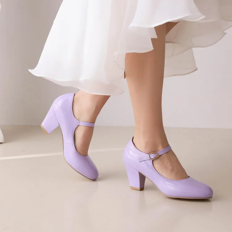 LIHUAMAO red Mary jane shoes high heel women shoes wedding ankle strap pumps party cosplay uniform dress lolita shoes dancing 251106