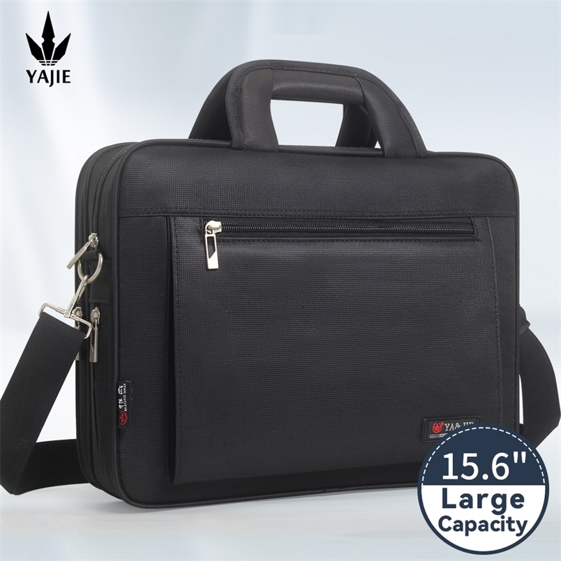 Large Capacity Briefcase Bag Men Business 14 inch 156 Laptop Shoulder Bags Canvas Handbags Notebook Messenger y251110