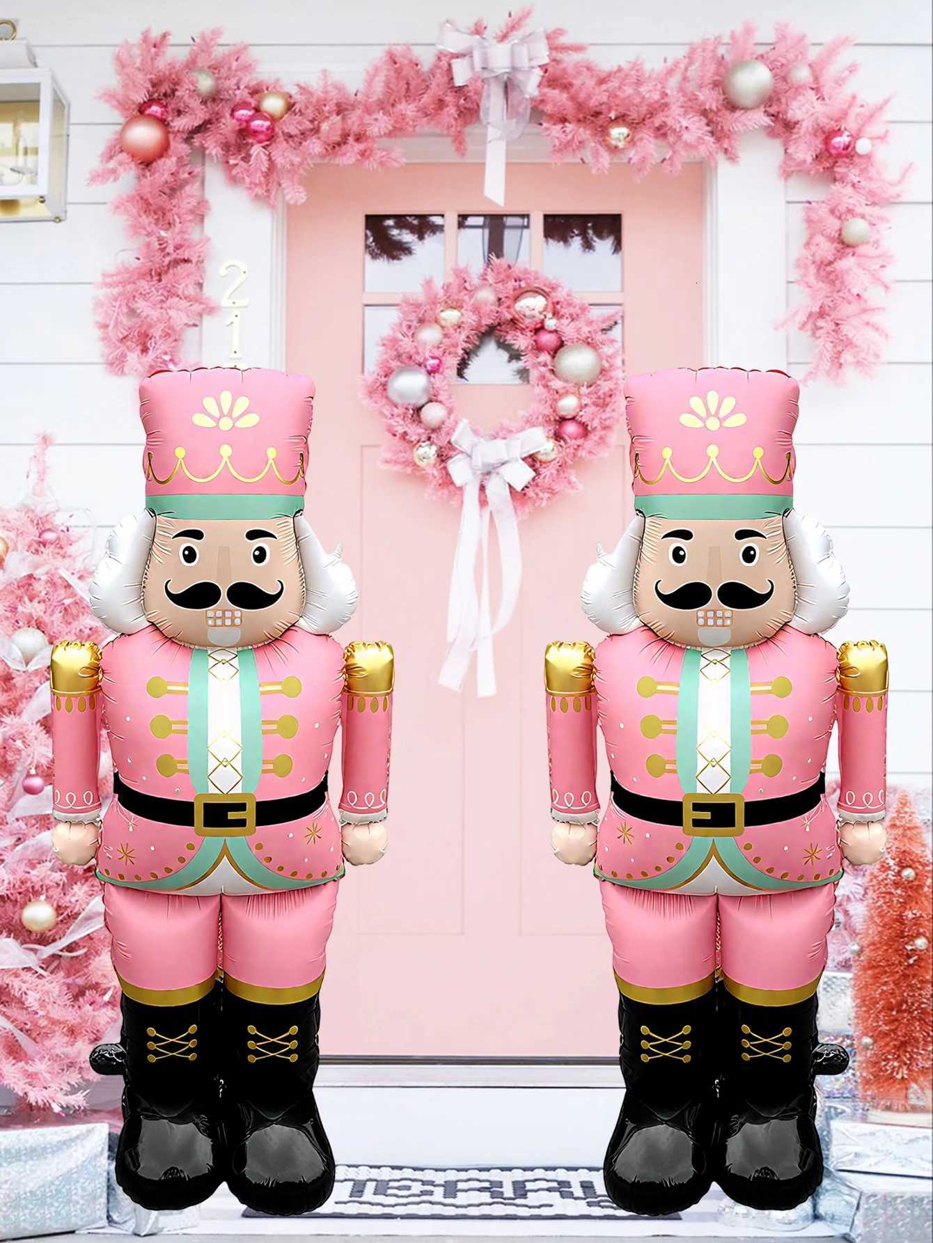 Christmas 1/2pcs Standing Christmas Walnut Guard Aluminum Foil BalloonChristmas DecorationNew YearMerry ChristmasHoliday Decoration Y251111