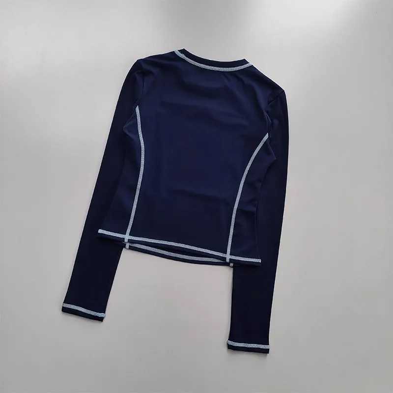 Womens yoga fitness suit womens weight loss sports top fast drying running fitness T-shirtW250411