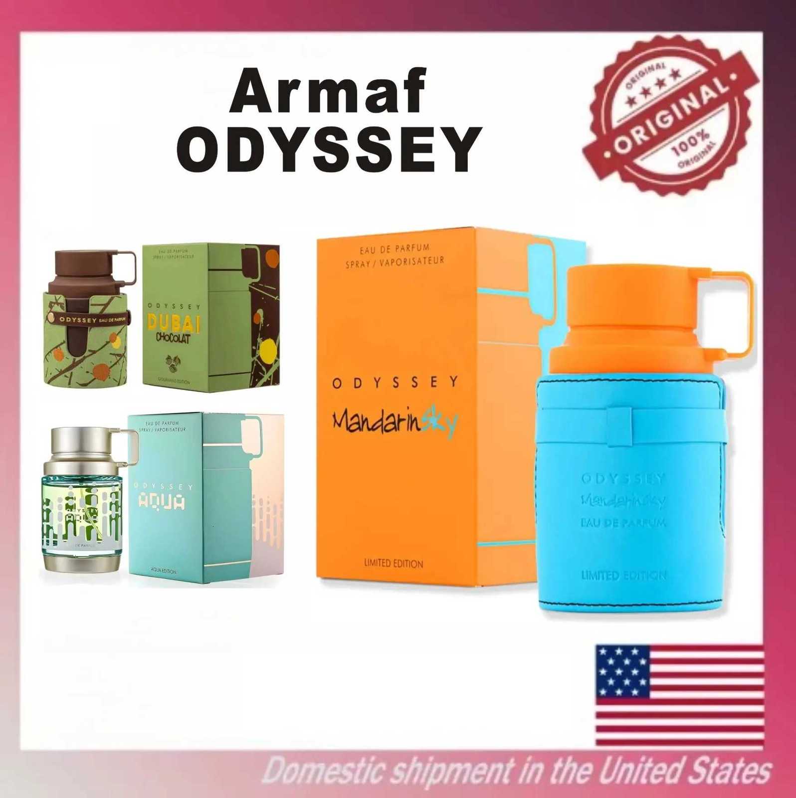 Armaf Odyssey Mandarin Sky for Men Eau de Parfum Spray 34 Ounce formaldehyde free EDP Liquid perfume lasting flower fragran W251111