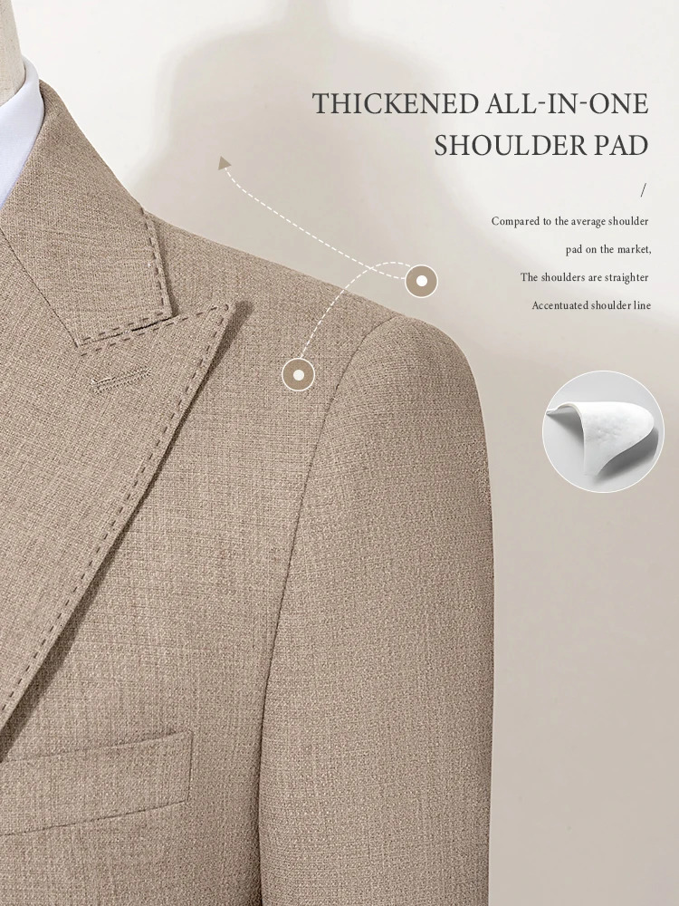 ST Cassy 2 buttons on suit modern mens office wear blazer coustime homme luxe Bead edge craftsmanship 251107
