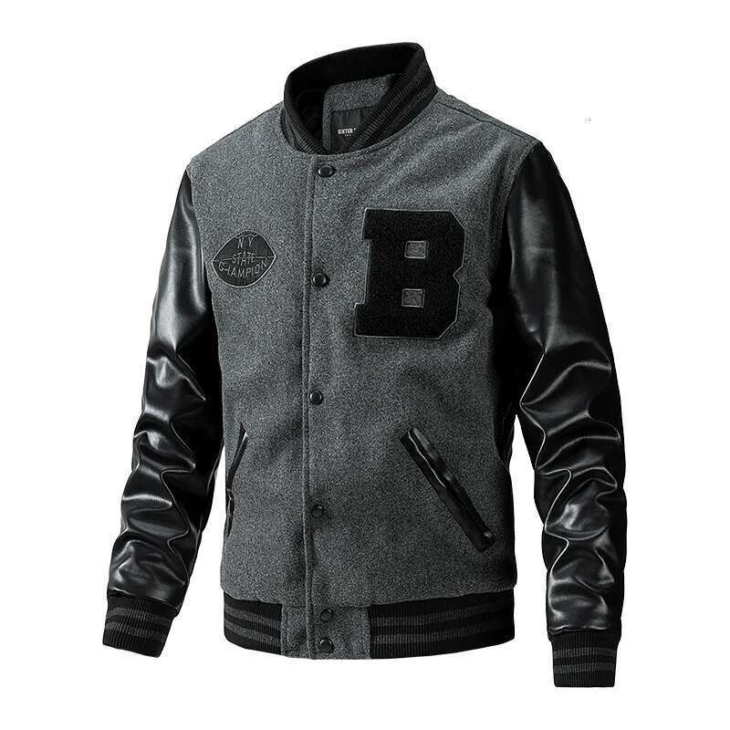 Autumn And Winter Coat Mens Clothes Loose Fashion Baseball Suit Trend Senior High School Uniform Outdoor Biker Travel Jacket