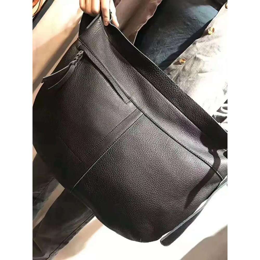 Designer Bag 100% Soft Genuine Leather Handbags Women Large Capacity Shoulder Bags High Quality Vintage Zipper Shopping Messenger Bag Lady
