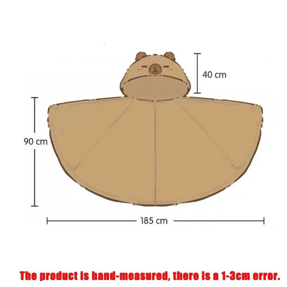 Kapybara Coral Fleece Pajamas Women Autumn and Winter Thickened Velvet One-piece Wearable Loungewear Cute Kapybara Cape Blanket C251111