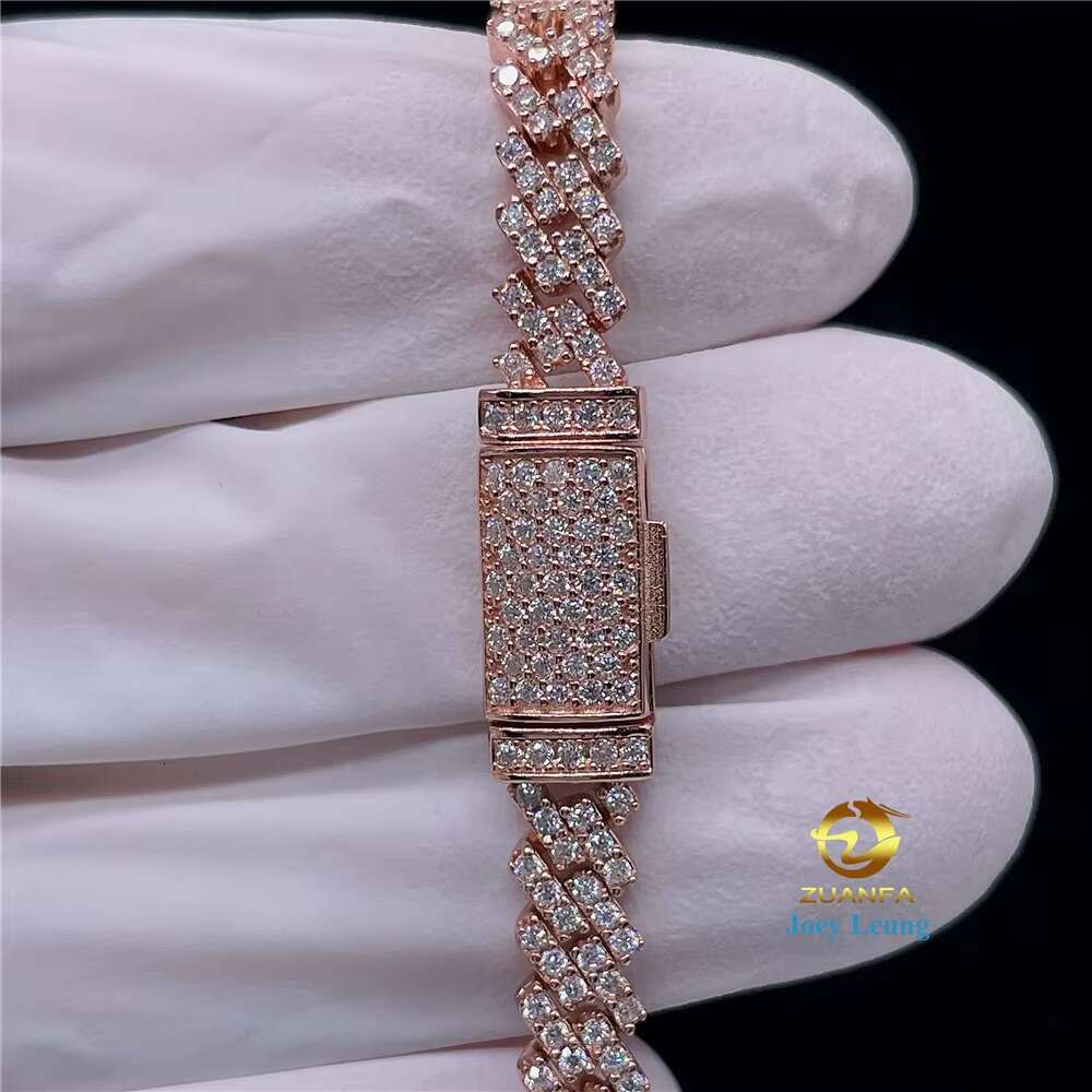 Fine Jewelry Hip Hop Pass Diamond Tester 5mm Moissanite VVS Cuban Chain Bracelet
