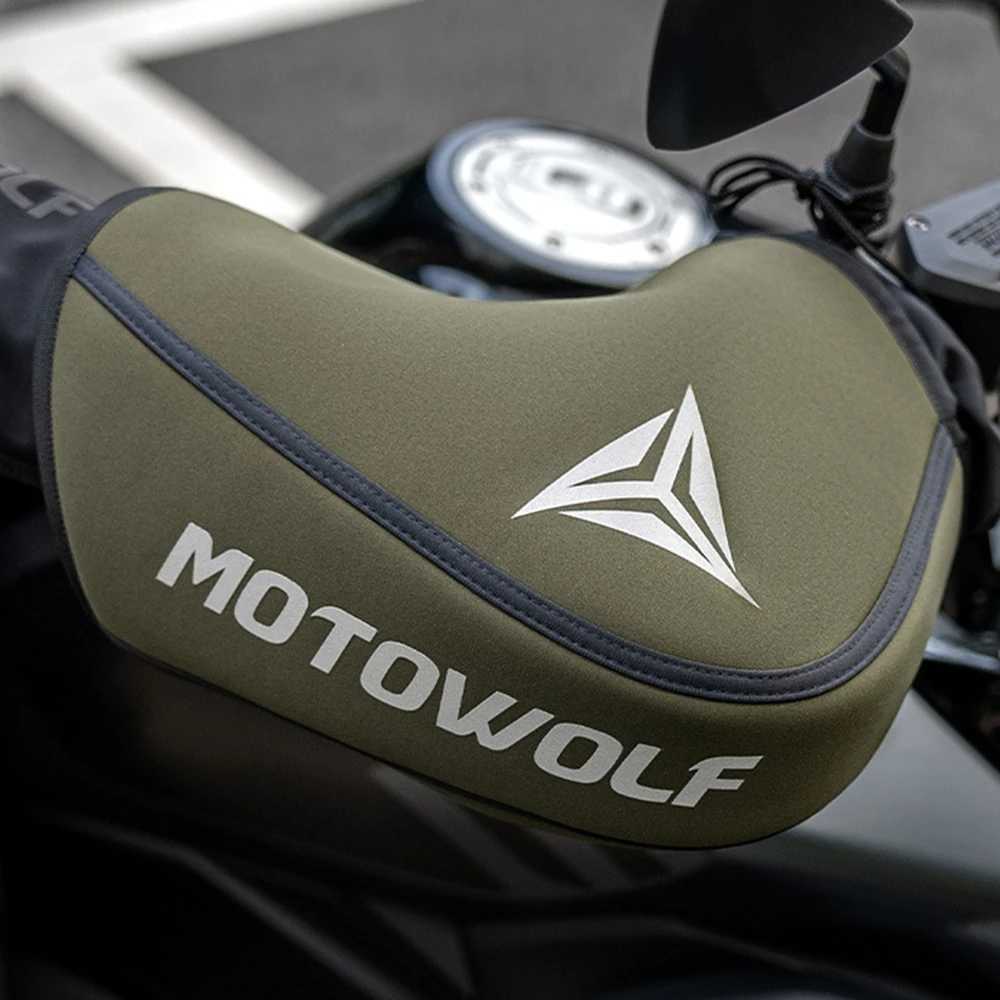 1 Pair Motorcycle Handlebar Muffs Winter cycling gloves Waterproof Handle bar Mitts Snowmobile E-Bike Motorbike Thermal Gloves S25118{RandomText}