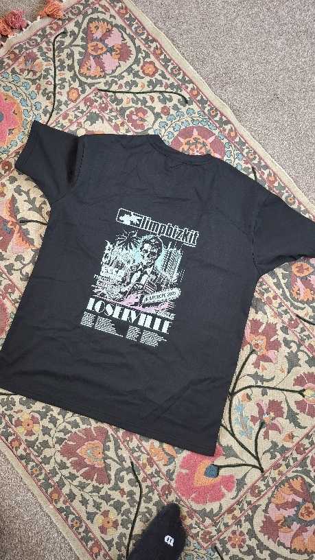 Limp Bizkit UK and Europe Tour 2025 T-shirt Rap Rock Retro Cotton T-shirt New Enjoy First T-shirt Unisex Fashion Crewneck Clothing X250203