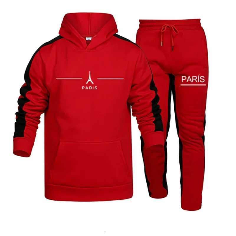 Autumn and winter quality jogging mens clothing mens sportswear printed casual sportswear sets daily sports sweatshirtsT251111