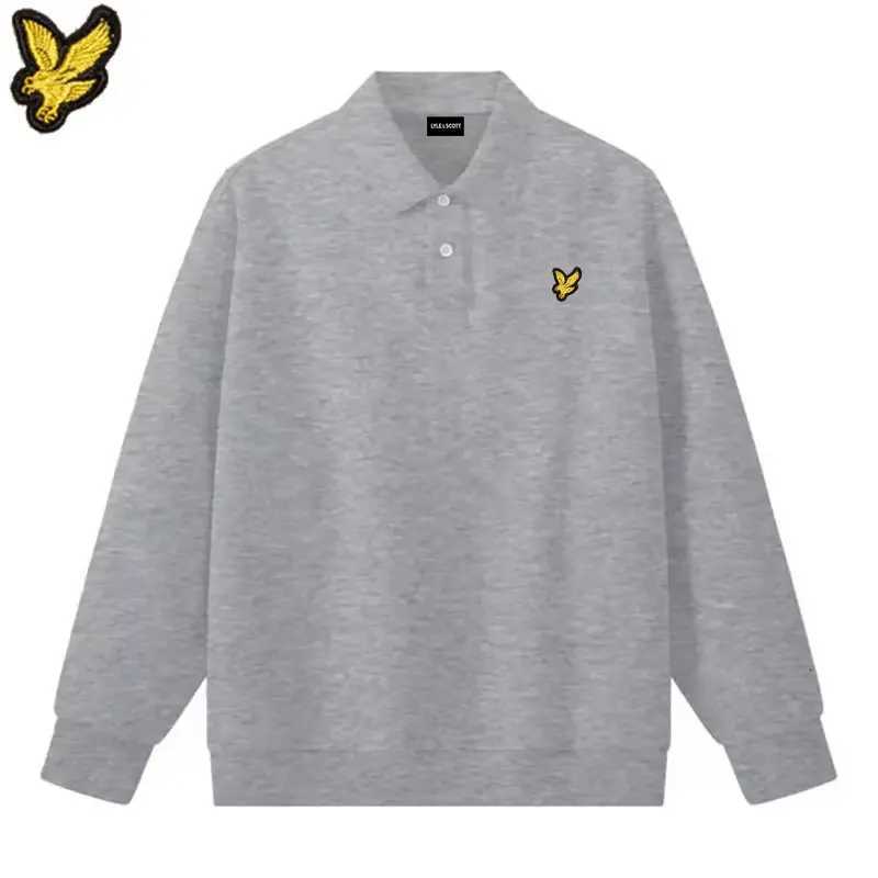 Hot Sales autumn winter cotton brand Eagle Embroidery LYLE mens womens casual overcoats with lapels sweatshirts Loose hoodie M251111