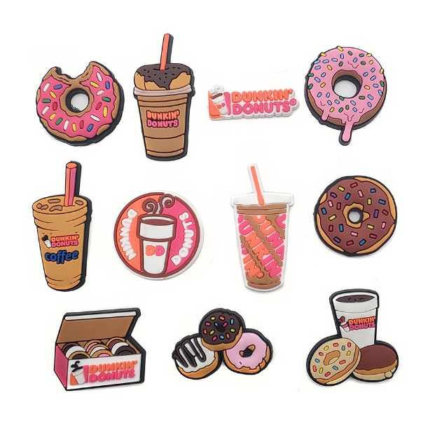 halloween food cartoon shoe flowers 20styles soft personality shoe charms clog decoration garden shoe accessories