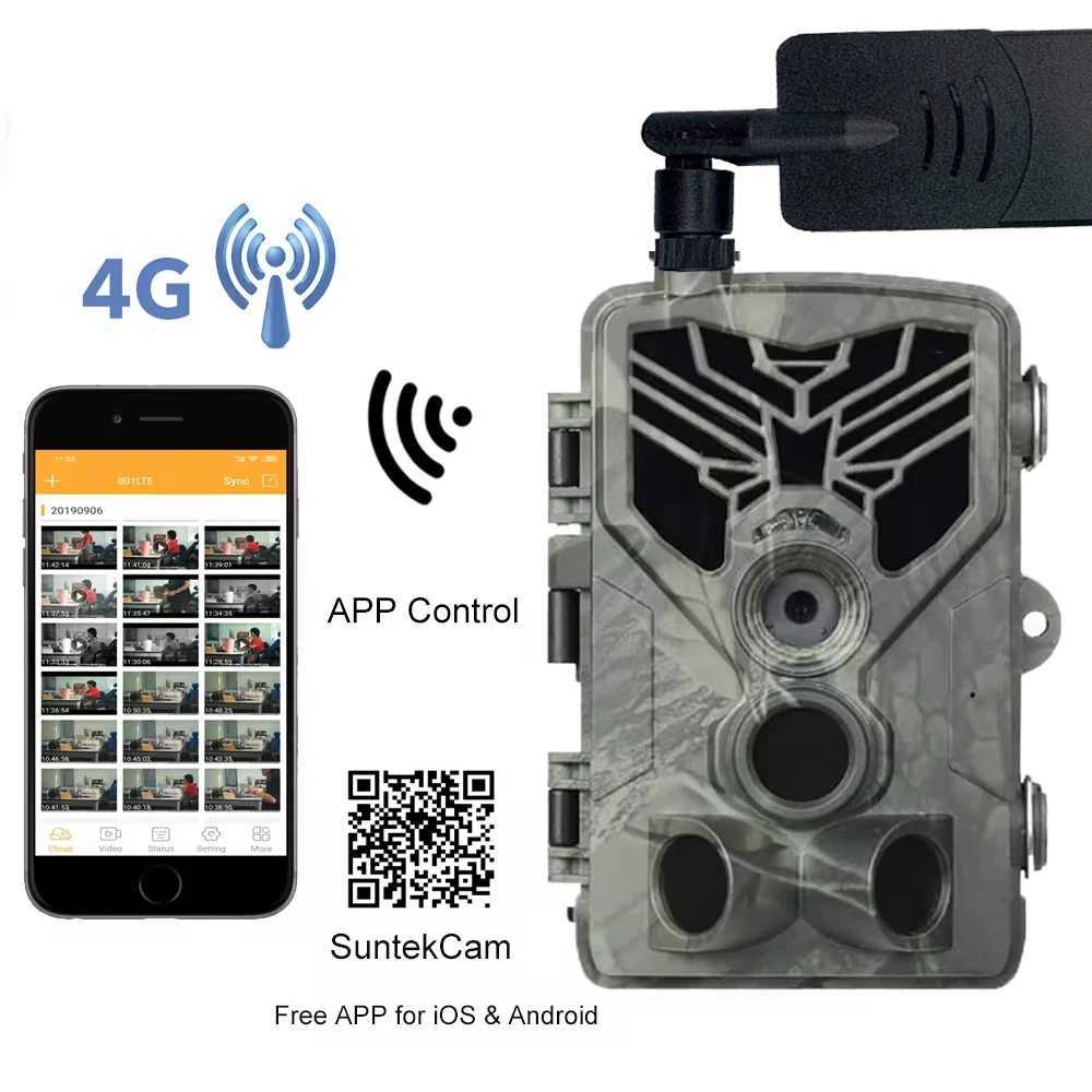 Free application cloud service tracking camera 4G 2K 30MP wildlife hunting camera night vision cellular wireless monitoring HC810Plus X2504111