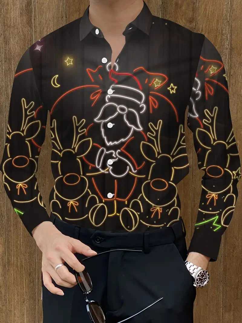 New mens long sleeved shirt with collar design casual button up shirt simple design for formal occasions K251110