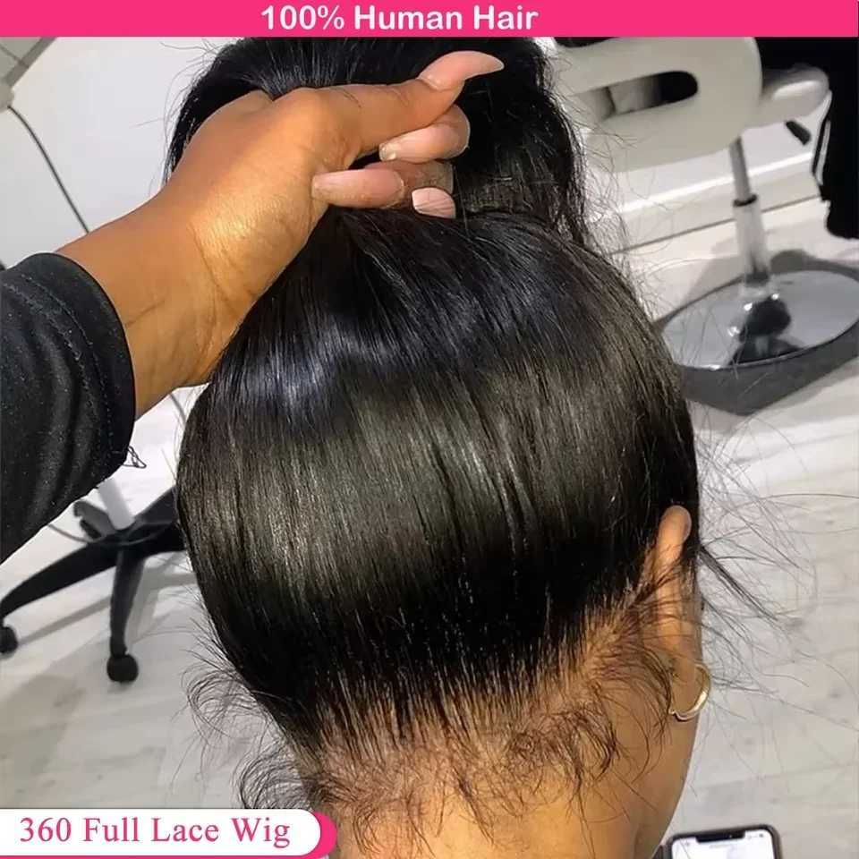 HD 360 Full Lace Wig Human Hair Pre plucked HD Lace Wig 13x6 Human Hair Wigs 36 inch Bone Straight Lace Frontal Wig For WomenT251111